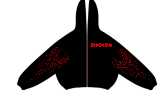 Bip or d3e classic zip up hoodie